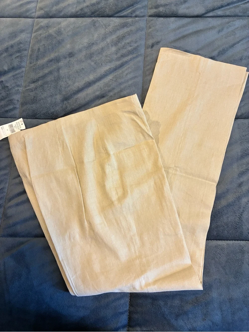 Banana Republic VTG 90s 10 Khaki Linen Blend Stretch Slacks Pants Minimalist